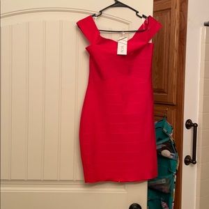 Red cocktail dress